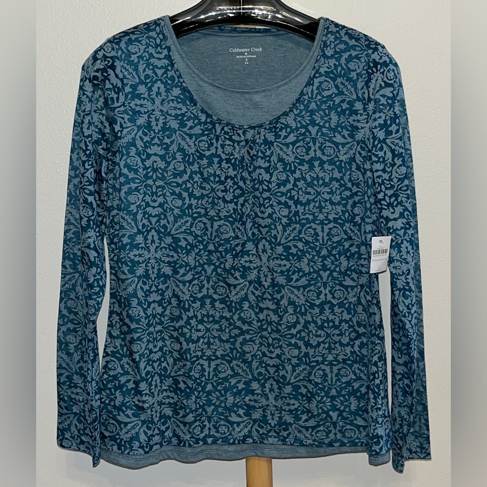 Coldwater Creek Burnout Layered Tee